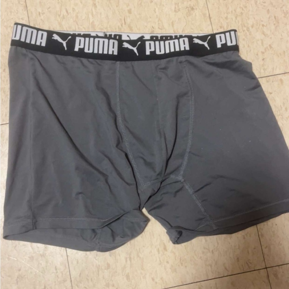 PUMA Men's Charcoal Boxer Briefs